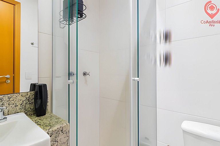 Studio Moderno | Piscina, Academia, Shopping e +!