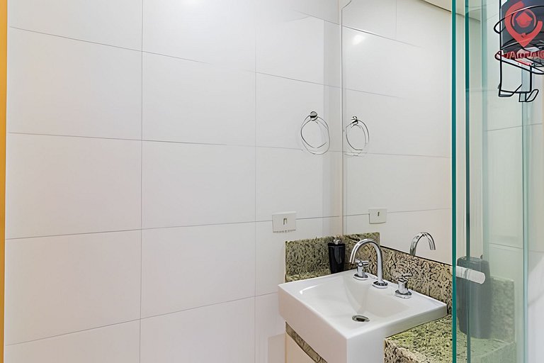 Studio Moderno | Piscina, Academia, Shopping e +!