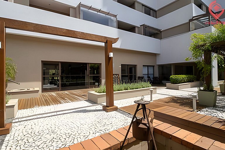 Studio Moderno | Piscina, Academia, Shopping e +!