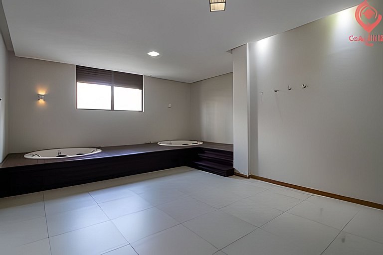 Studio Moderno | Piscina, Academia, Shopping e +!