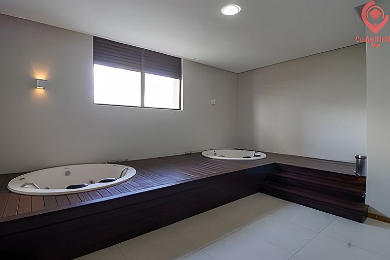 Studio Moderno | Piscina, Academia, Shopping e +!