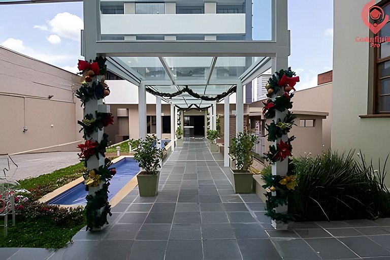 Studio Moderno | Piscina, Academia, Shopping e +!